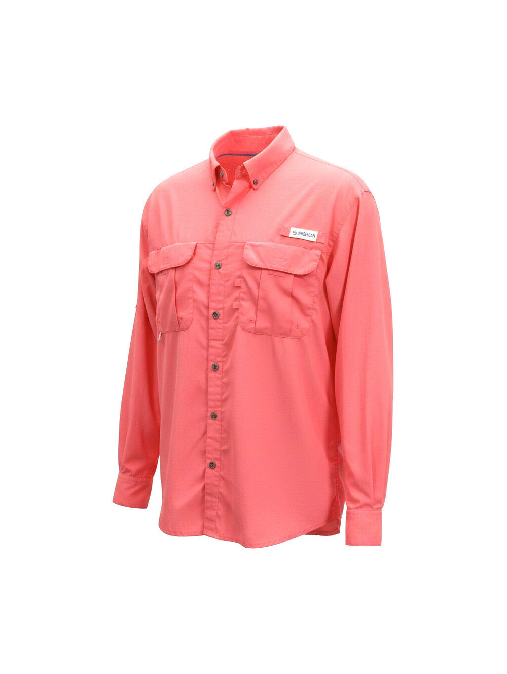 Magellan Men Fish Gear Outdoors Coral Pink M Relaxed Fit